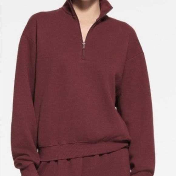 3. Skims cotton fleece quarter zip pullover sz 2x - Picture 1 of 4